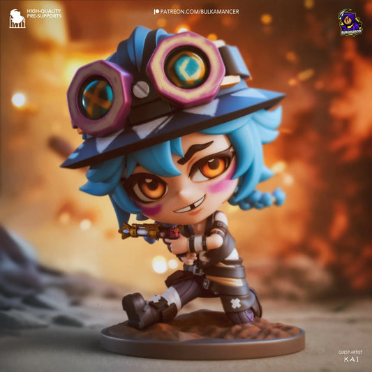 Unpainted Garage Kit Chibi Isha - Arcane Figure (Unpainted)