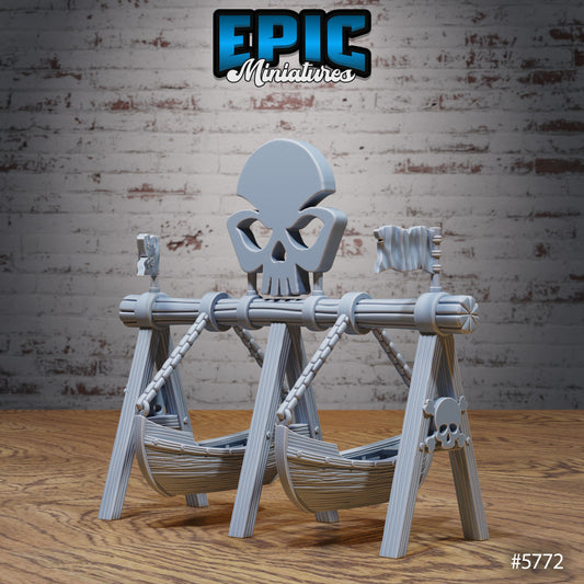 Boat Swings - Pirate-Themed Carnival Ride Terrain / Fairground Prop