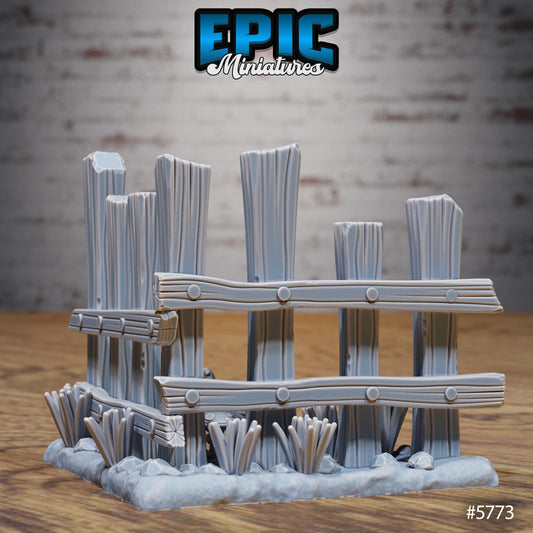 Farm Fence - Carnival Scatter Terrain / Fairground Prop