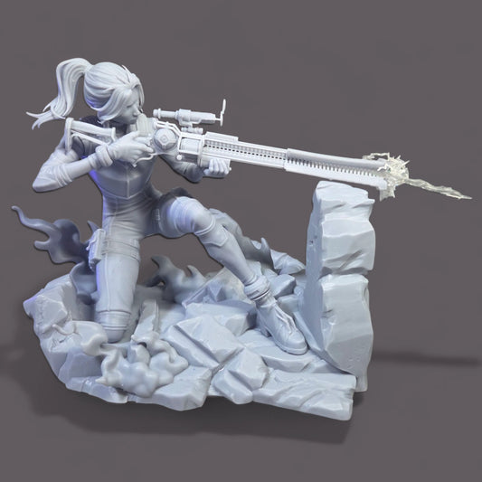 Unpainted Garage Kit Caitlyn Kiramman - Arcane - 1:8 Scale Figure (Unpainted)