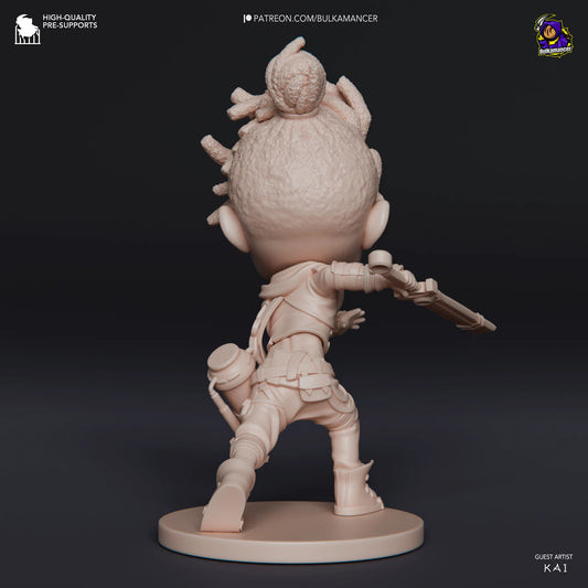 Unpainted Garage Kit Chibi Ekko - Arcane Figure (Unpainted)