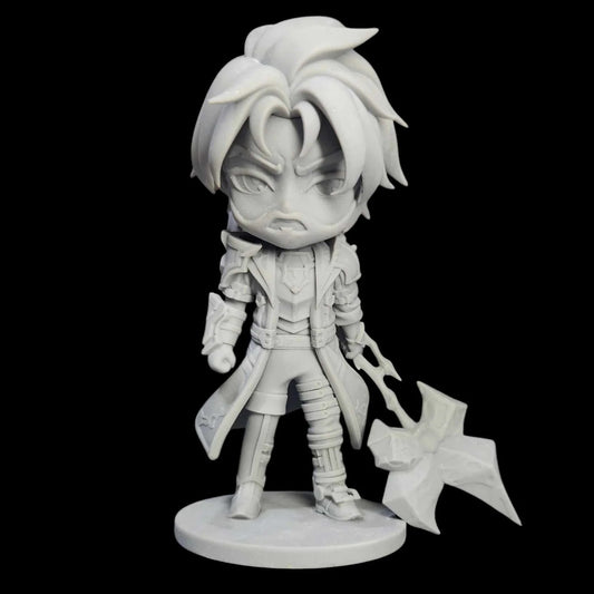 Unpainted Garage Kit Chibi Jayce - Arcane Figure (Unpainted)