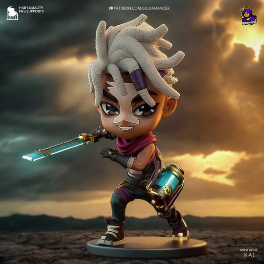 Unpainted Garage Kit Chibi Ekko - Arcane Figure (Unpainted)