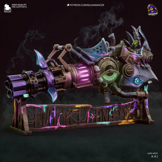 Unpainted Garage Kit Jinx's Rhino Gun - Arcane - 1:8 Scale Figure (Unpainted)