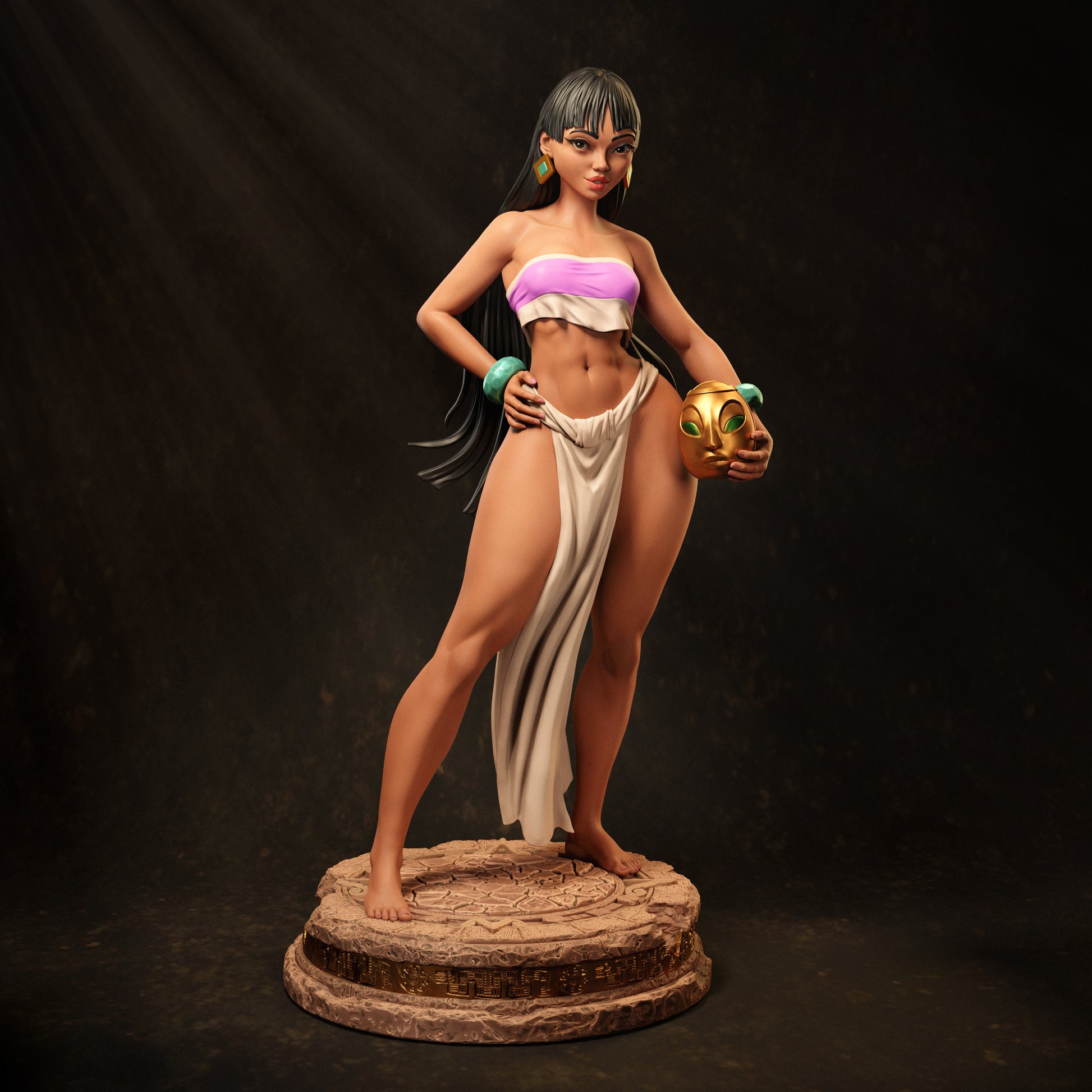 Chel - The Road to El Dorado - 1:6, 1:9 Scale Figures & Bust Dungeon Master Minis Chel - The Road to El Dorado - 1:6, 1:9 Scale Figures & Bust Dungeon Master Minis