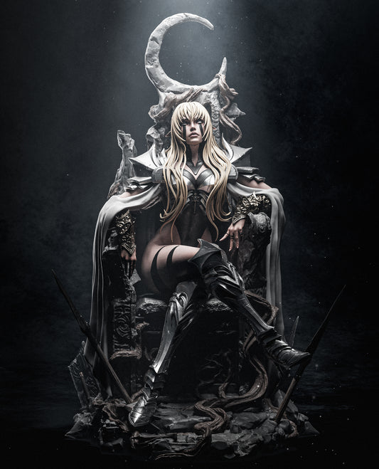 Underworld Grand Matriarch collectible figure throne pose crescent crown armored legs crossed