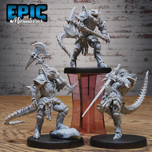 Half-Dragon Warrior – Dragonborn Fighter – Resin Tabletop Miniature