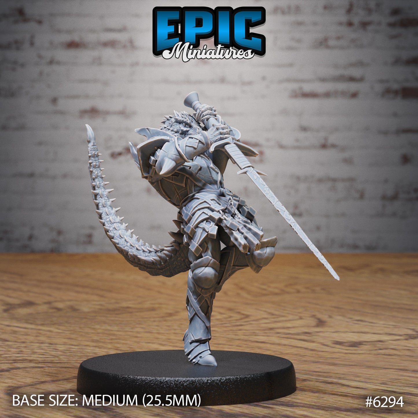Half-Dragon Warrior – Dragonborn Fighter – Resin Tabletop Miniature