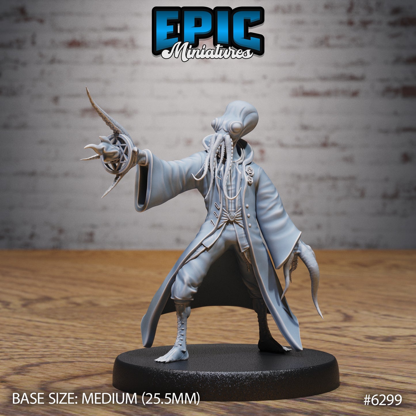 Octo Wizard – Aberration Wizard – Resin Tabletop Miniature
