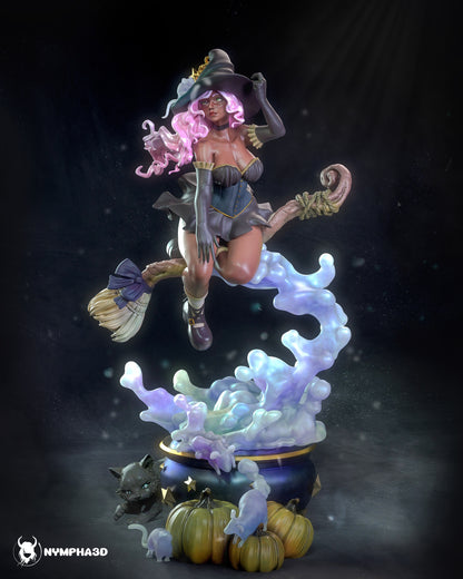 Witch - Nympha3D Original Pin-Up (SFW/NSFW 18+ Only) - 1:6 Scale Collectible Statue