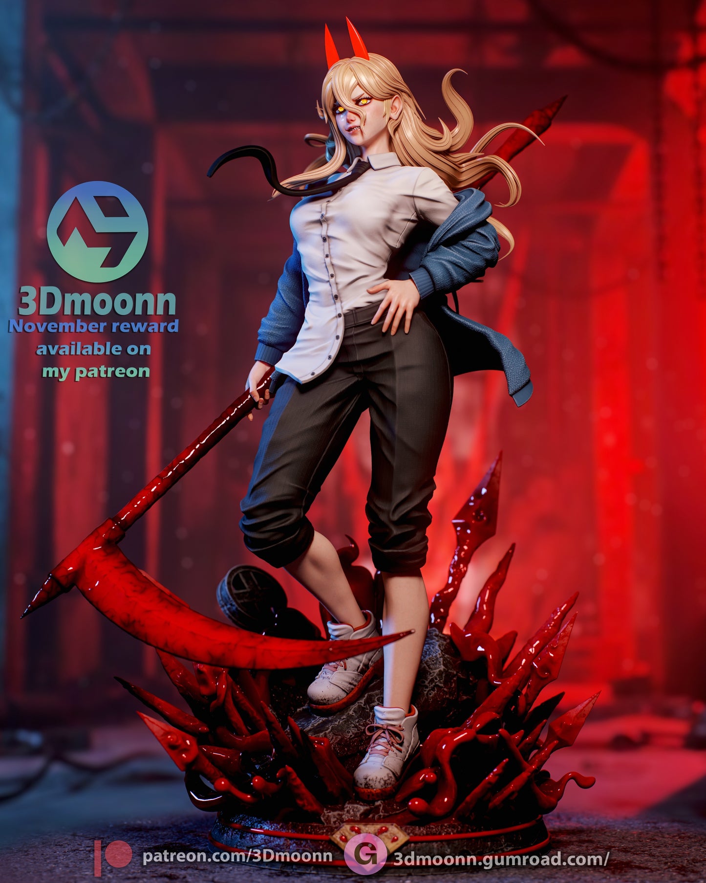 Power - Chainsawman (SFW/NSFW 18+ Only) - 1:6 Scale Figure
