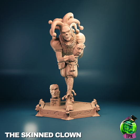 The Skinned Clown – Horror Jester Miniature & Bust