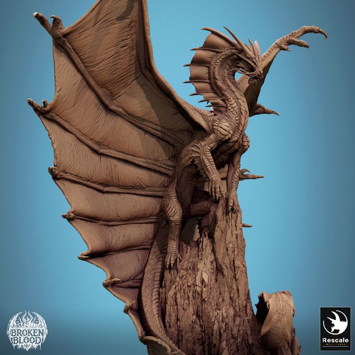 Close-up side view showcasing the intricate scales and fierce expression of the Legendary Metallic Gold Dragon.