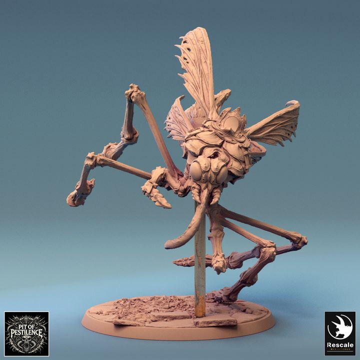 Dravon figure in Assault pose, leaning forward with wings tucked back, prepared to lunge.