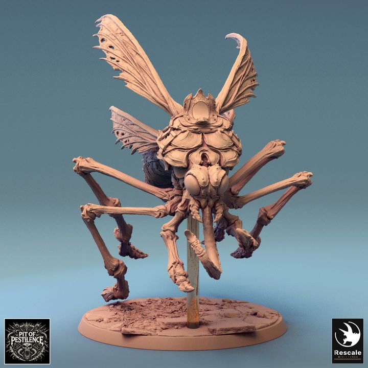 Dravon figure in Cast pose with wings spread, poised to cast a spell or take flight.