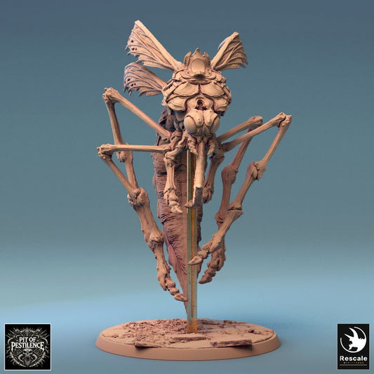 Dravon figure in Hover pose, showcasing insectoid wings and raised legs, ready for flight.