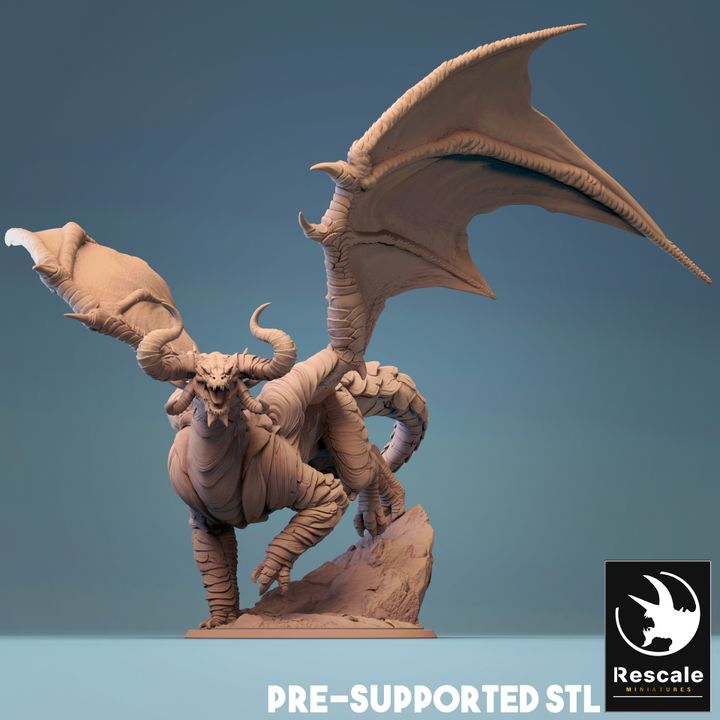 A finely detailed Adult Cloud Dragon miniature with flowing scales, large wings, and a majestic stance, ideal for fantasy tabletop RPGs and collectors.