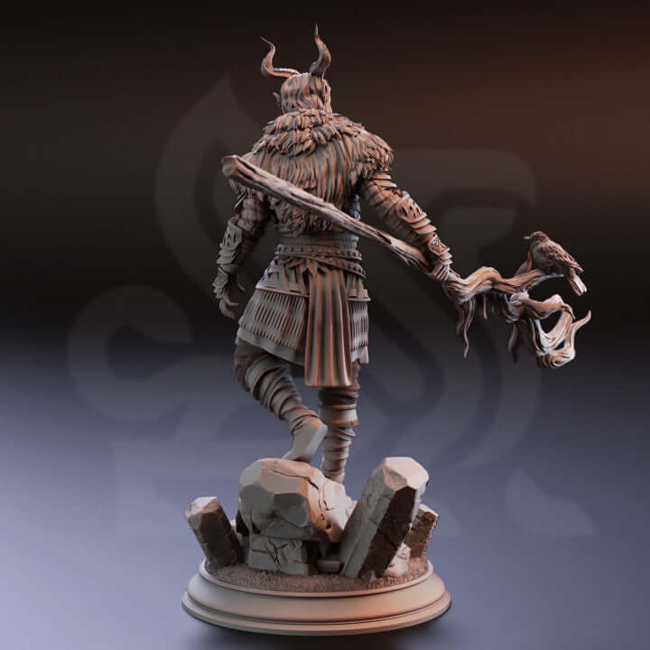 Tiefling Druid Guardian miniature, perfect for Dungeons and Dragons, TTRPG, Warhammer, Pathfinder, and more fantasy campaigns