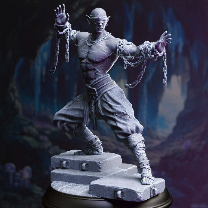 Drow Blind Monk - Uxas Vergos