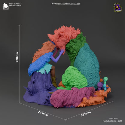 San and Moro - Princess Mononoke - 1:8 scale Figure