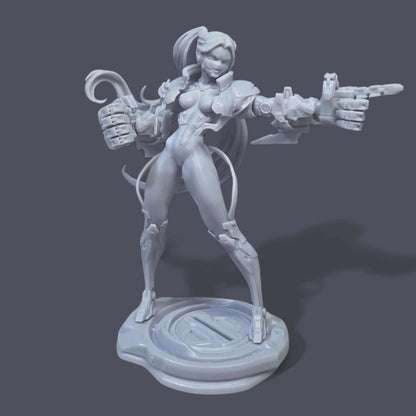 Rebecca Smasher - Cyberpunk: Edgerunners (SFW/NSFW 18+Only) - 1:6, 1:9 Scale Figures & Bust