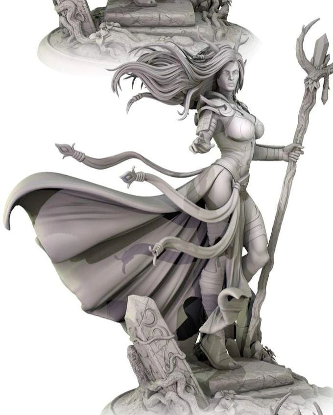 Thalindra Windbloom - Elven Sorceress (SFW/NSFW 18+) - 75mm Scale