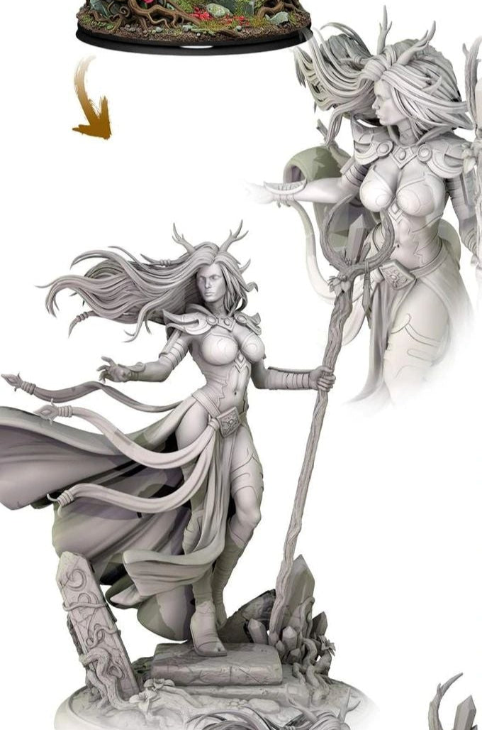 Thalindra Windbloom - Elven Sorceress (SFW/NSFW 18+) - 75mm Scale