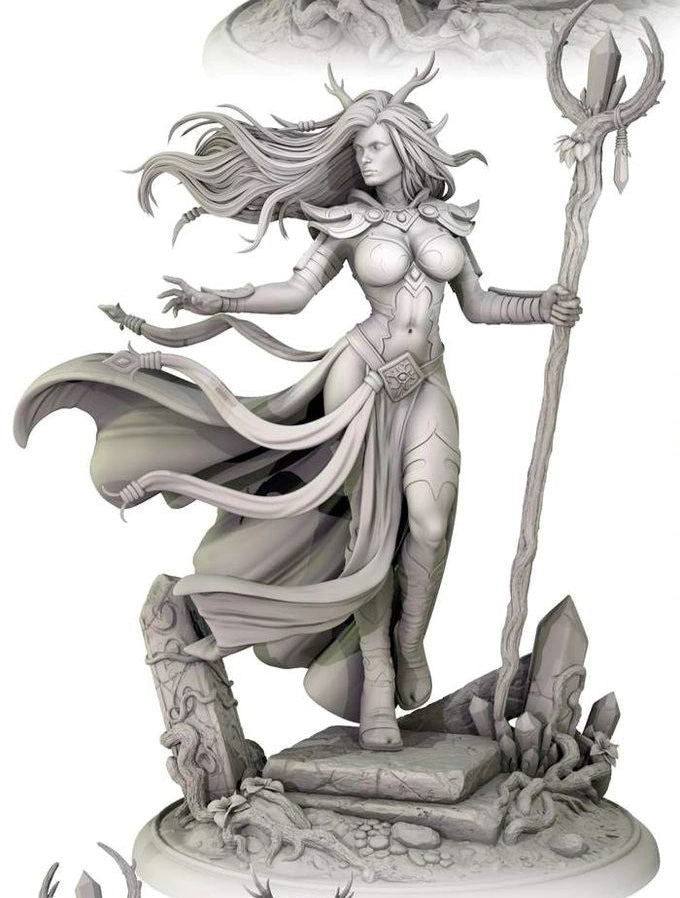 Thalindra Windbloom - Elven Sorceress (SFW/NSFW 18+) - 75mm Scale
