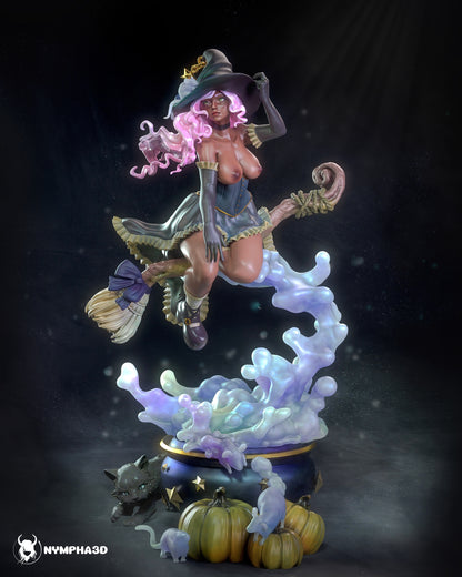 Witch - Nympha3D Original Pin-Up (SFW/NSFW 18+ Only) - 1:6 Scale Collectible Statue