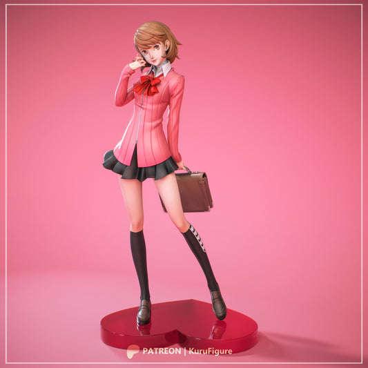 Yukari Takeba Persona 3 1:7 scale collectible figure front view school uniform pose holding briefcase
