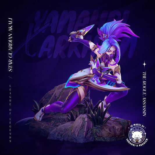Star Guardian Akali painted 1:8 scale figure League of Legends