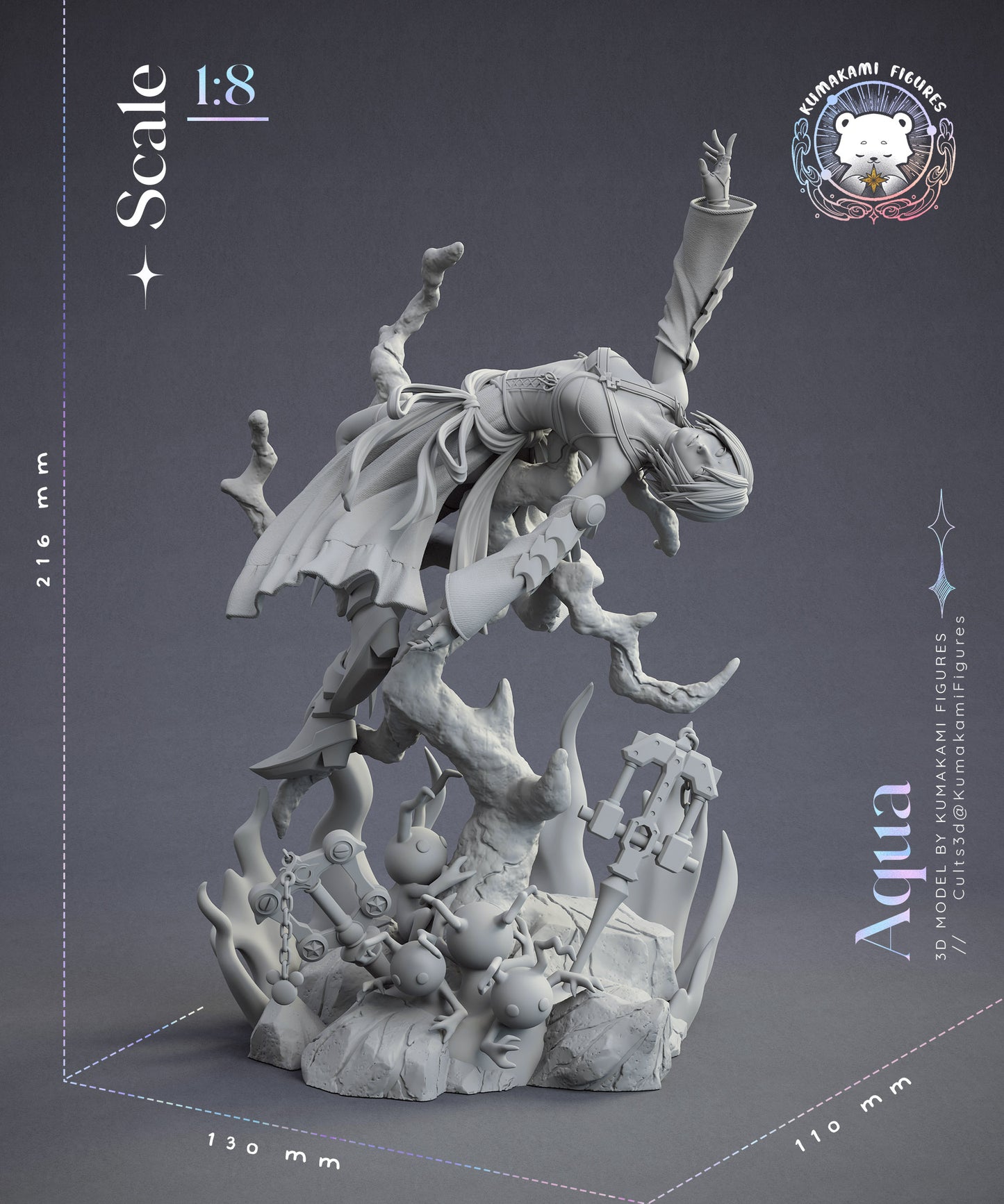 Aqua - Kingdom Hearts - 1:8 Scale Figure