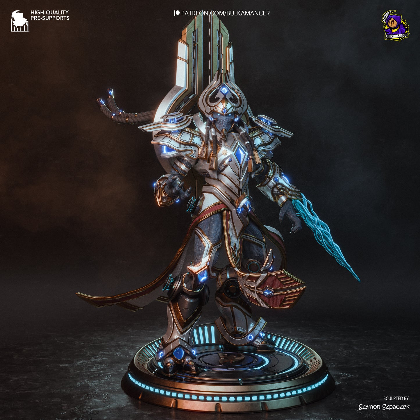 Artanis StarCraft collectible color variant psionic blade arm glowing armor
