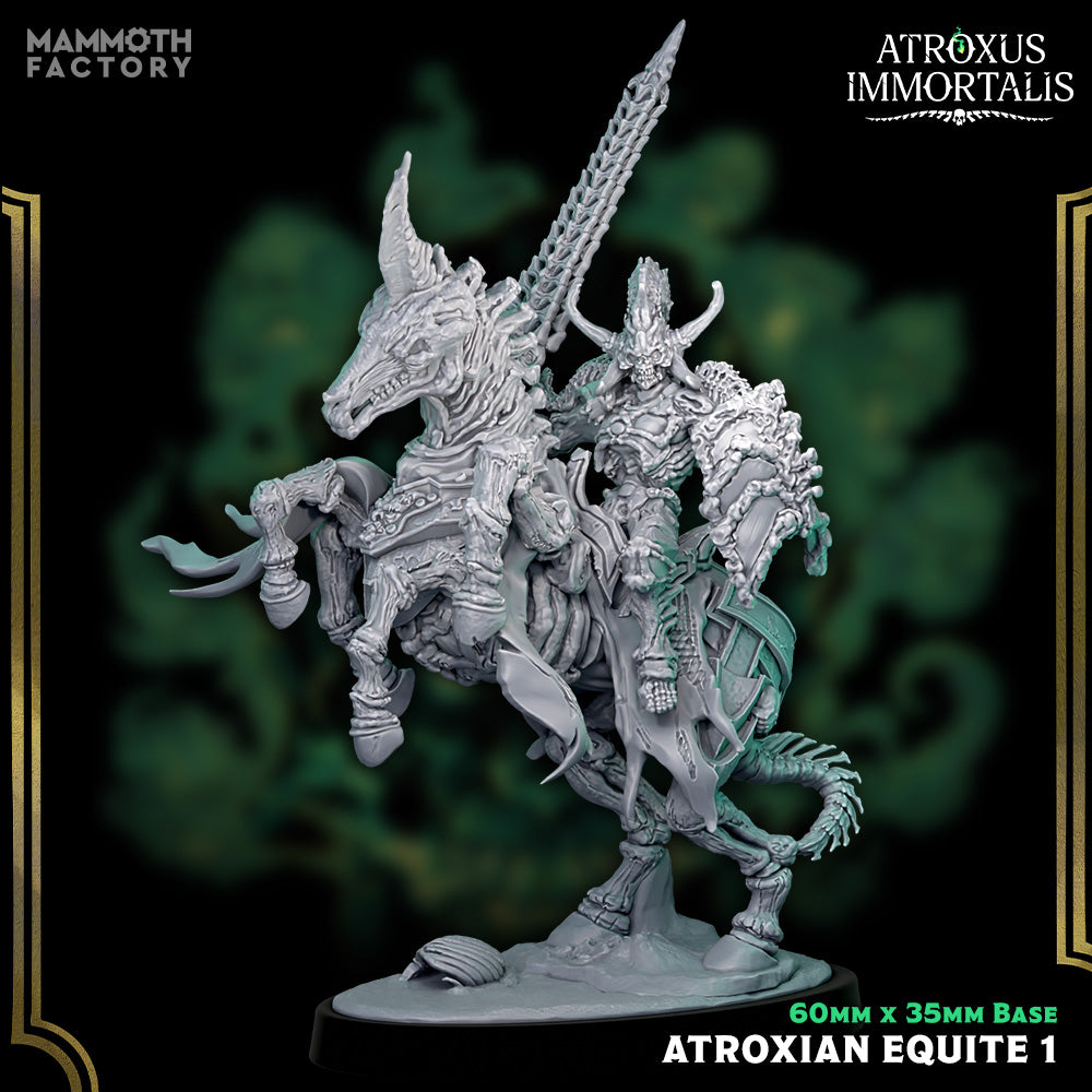 Atroxian Equite Undead Cavalry Miniatures