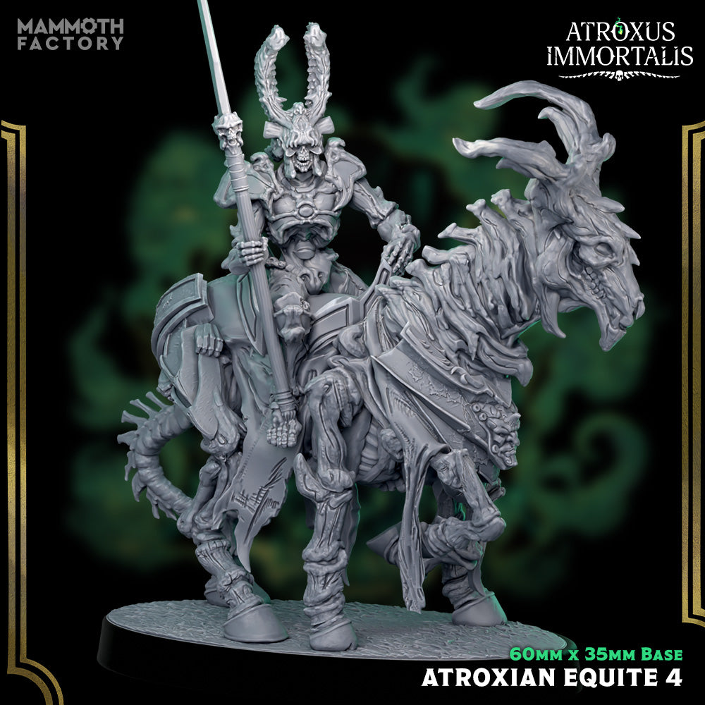 Atroxian Equite Undead Cavalry Miniatures