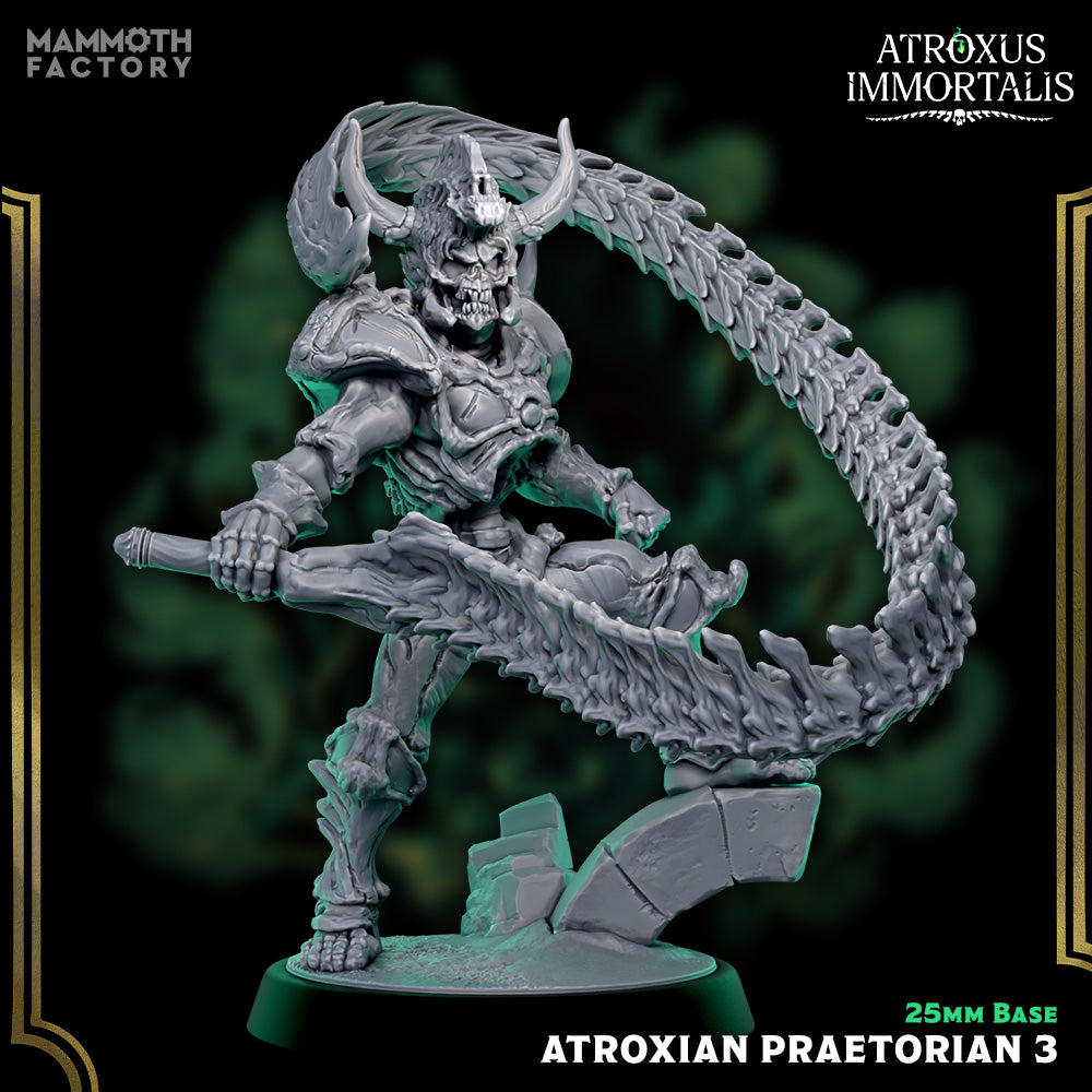 undead soldier with tattered armor and whip, skeletal draugr mini for tabletop games