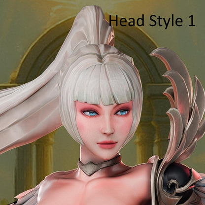 Kaelyn Radiantheart (SFW/NSFW 18+ Only) - Aasimar Fighter - 32mm, 75mm, 1:10 Scale & Bust