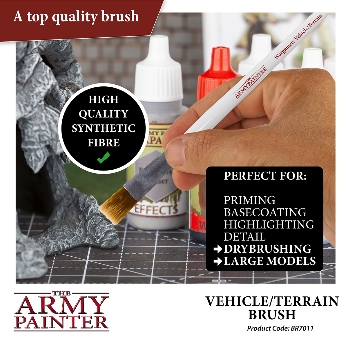 Army Painter Tools: Wargamer Brush - Vehicle & Scenery