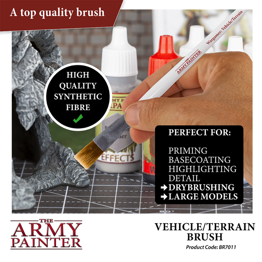 Army Painter Tools: Wargamer Brush - Vehicle & Scenery
