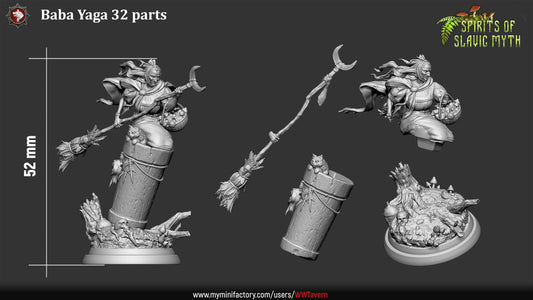 Baba Yaga – Slavic Spirit Female Miniature & Bust