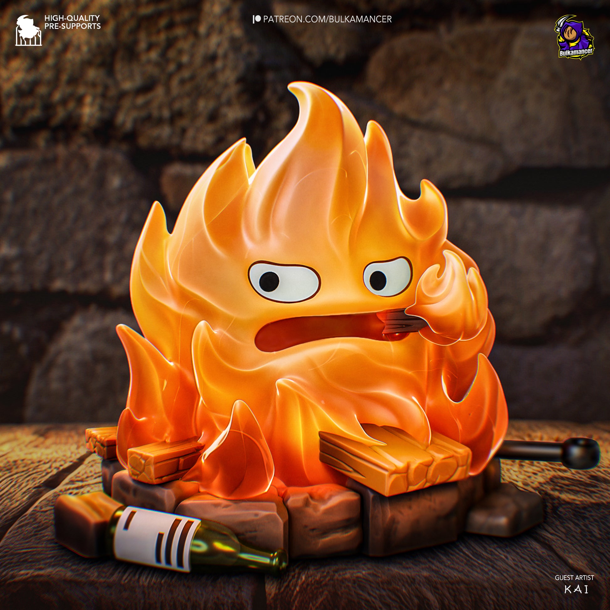 calcifer plant pot Chibi Calcifer