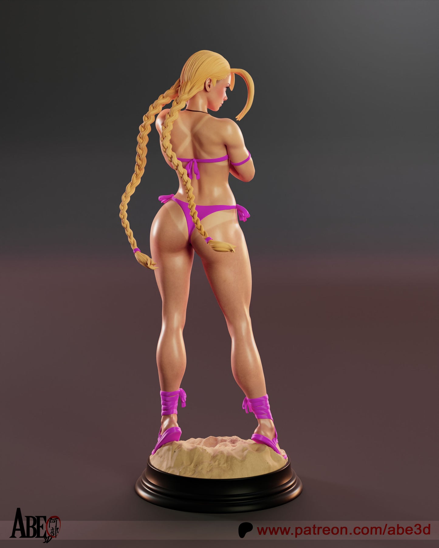 Cammy White Street Fighter 6 1:4 scale figure rear view braided hair summer outfit pose