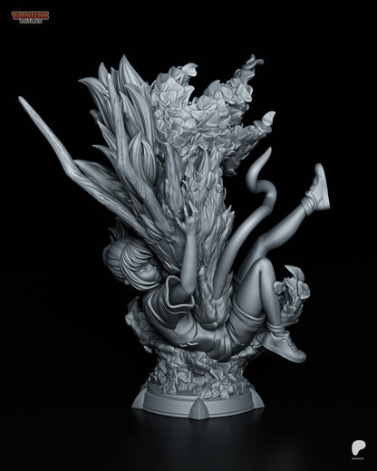 Chihiro bust figurine from Spirited Away, detailed collectible statue showing the Studio Ghibli heroine in 1:6 scale for anime figure collectors