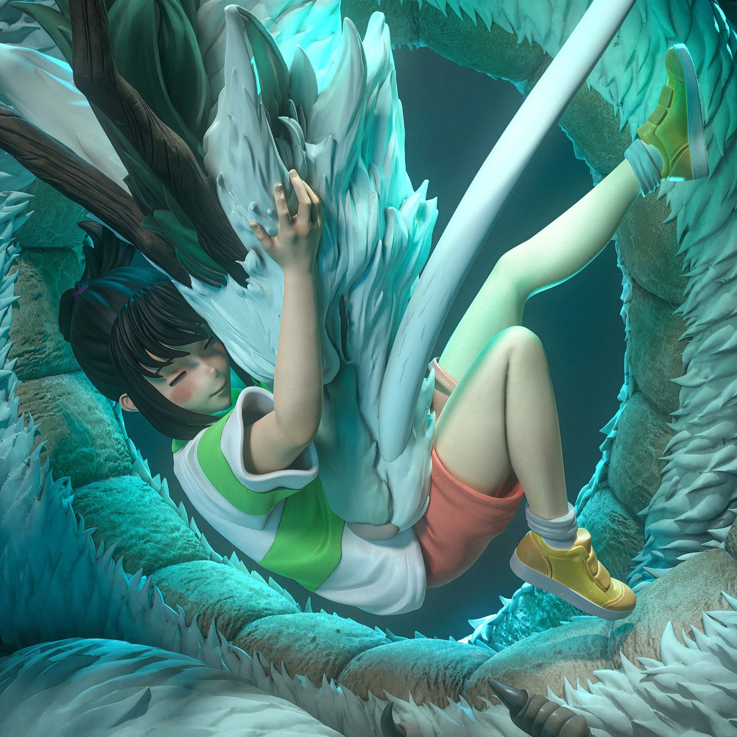 Chihiro & Haku - Spirited Away - 1:6 Scale, Wall Art & Bust