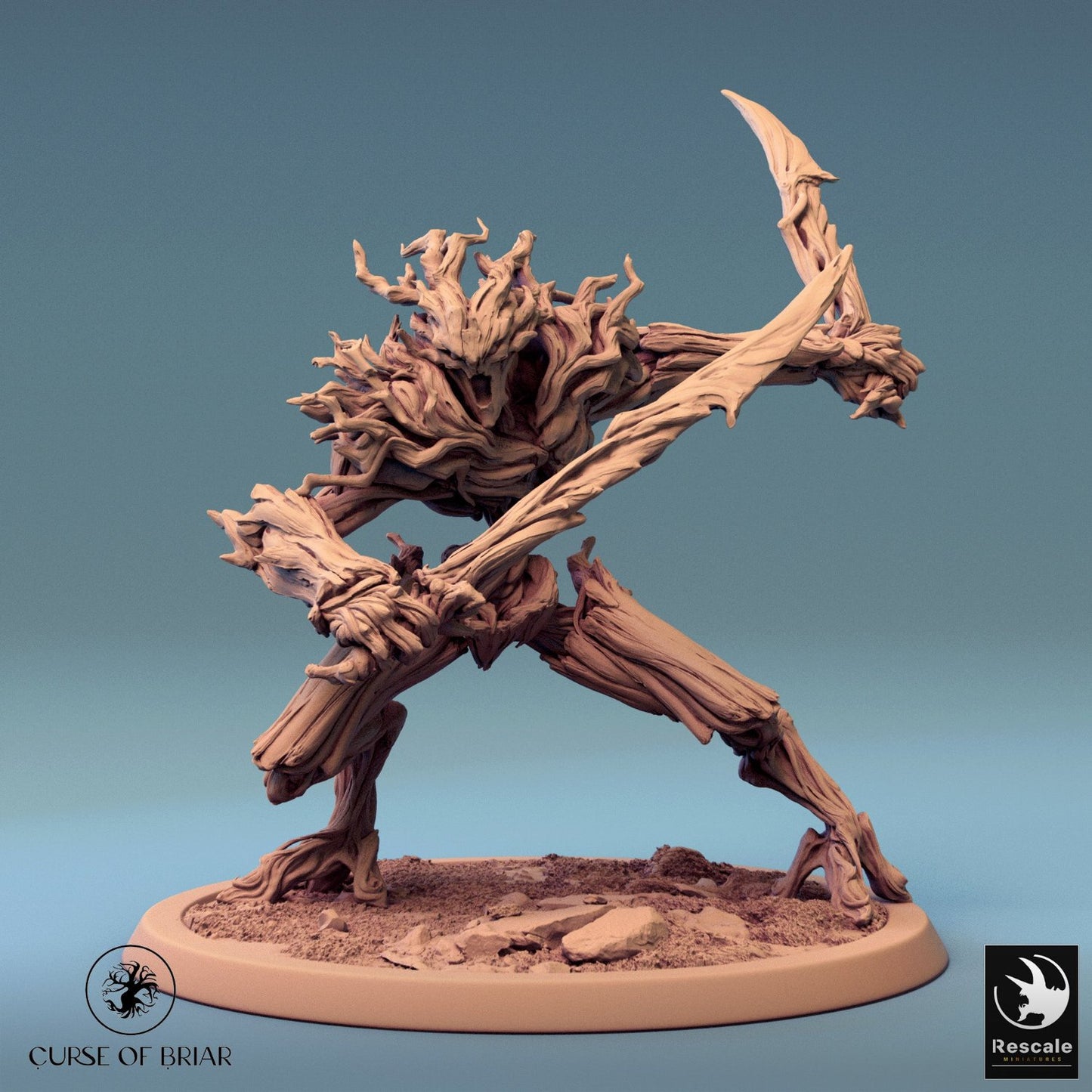 BranchBlade Treefolk dual-wielding branch-like swords in an aggressive stance.