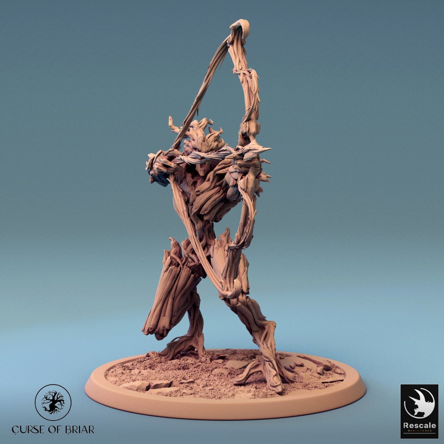 BranchBlade Treefolk pulling back a vine-like bow, ready to shoot.