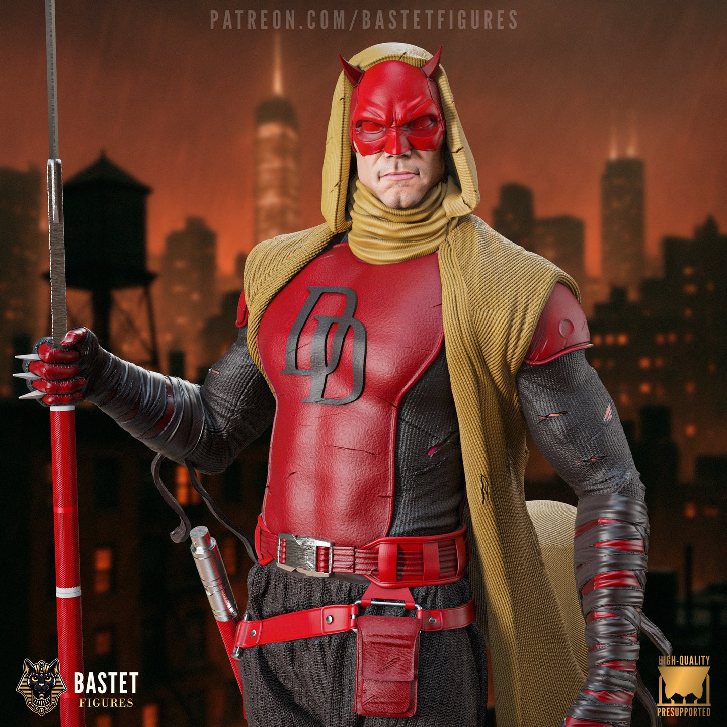 Daredevil / King Daredevil Suit  - Marvel Comics - 1:8 Scale Figure & Bust
