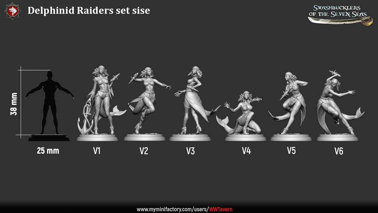Delphinid Raiders – Sea-Born Pirate Skirmishers – Miniatures