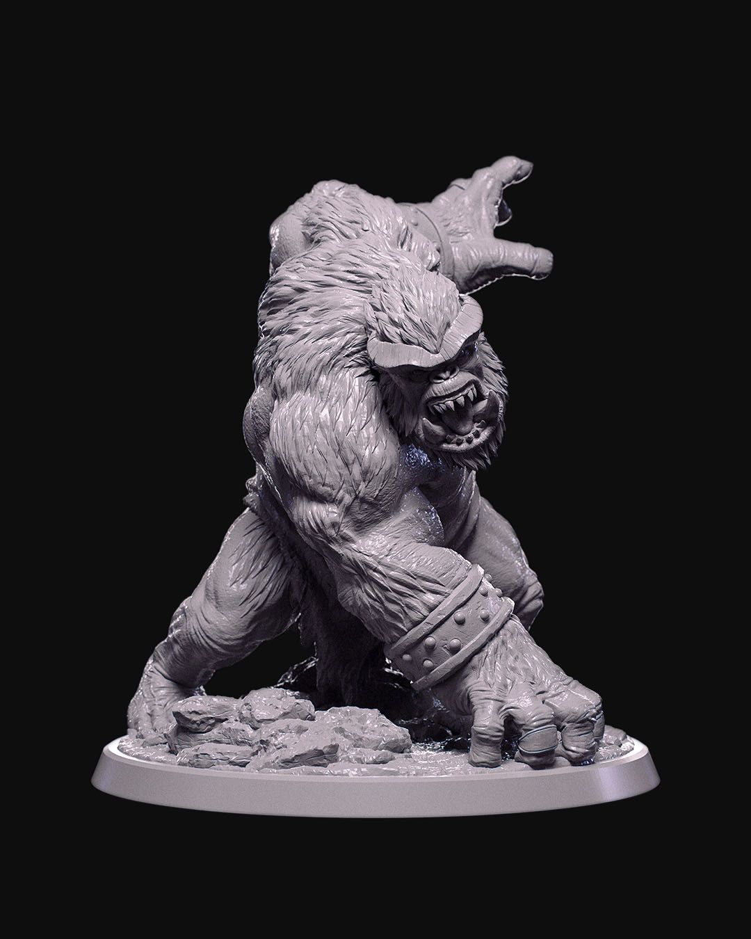 Demon Brute large miniature for Dungeons and Dragons, Pathfinder, Warhammer, and other tabletop games like Call Of Cthulhu.