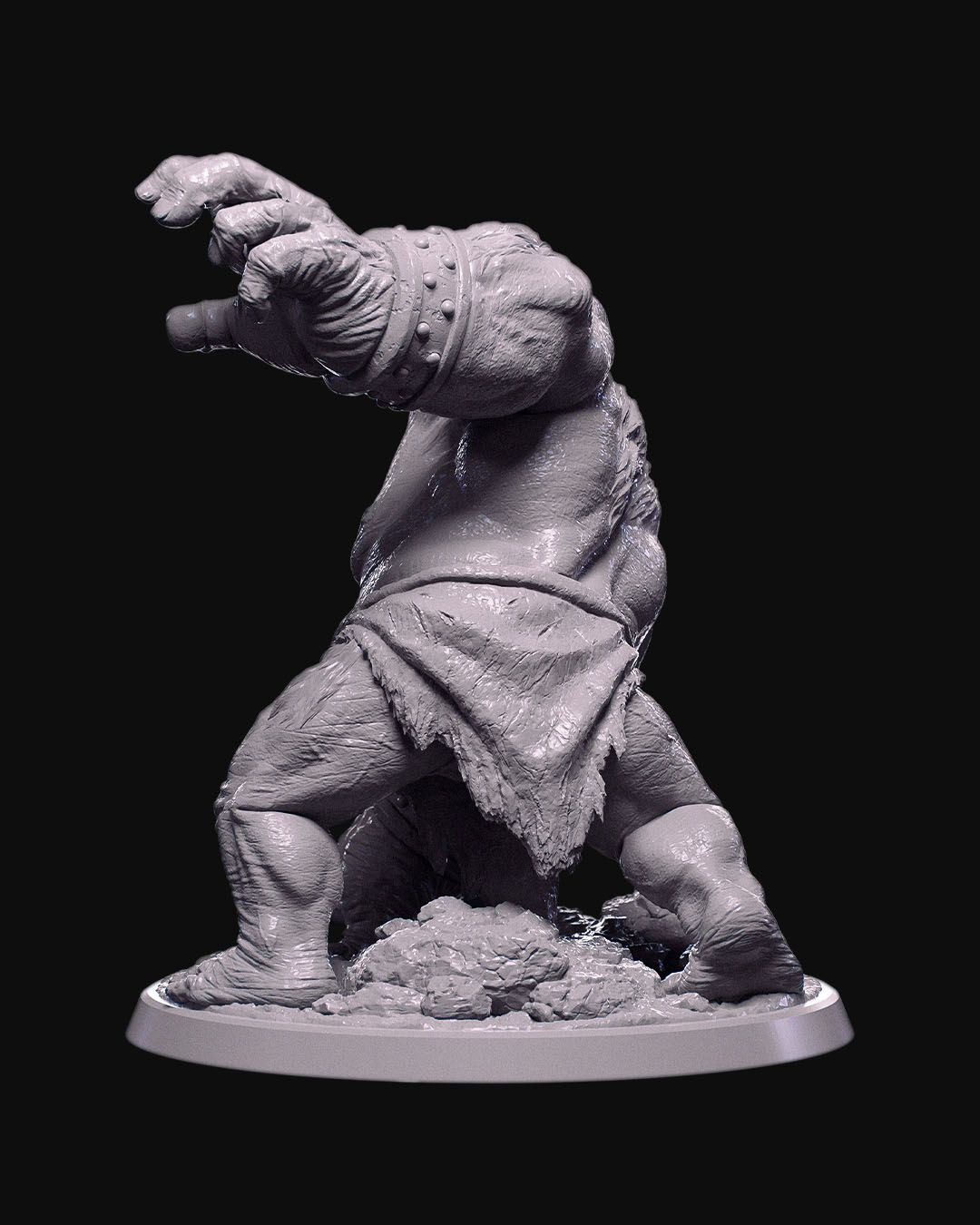 Demon Brute miniature for Dungeons & Dragons, Pathfinder, Age of Sigmar, Warhammer, Frostgrave, Call Of Cthulhu tabletop games